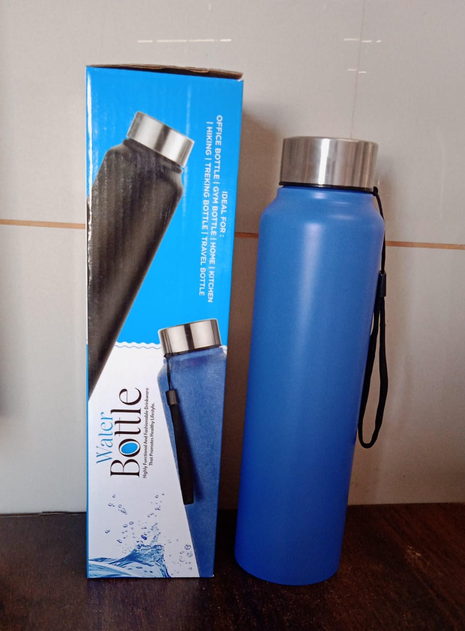 Women Stainless Steel Leak Proof Water Bottle 1000 ML Gym Daily Use (1 Pc)
