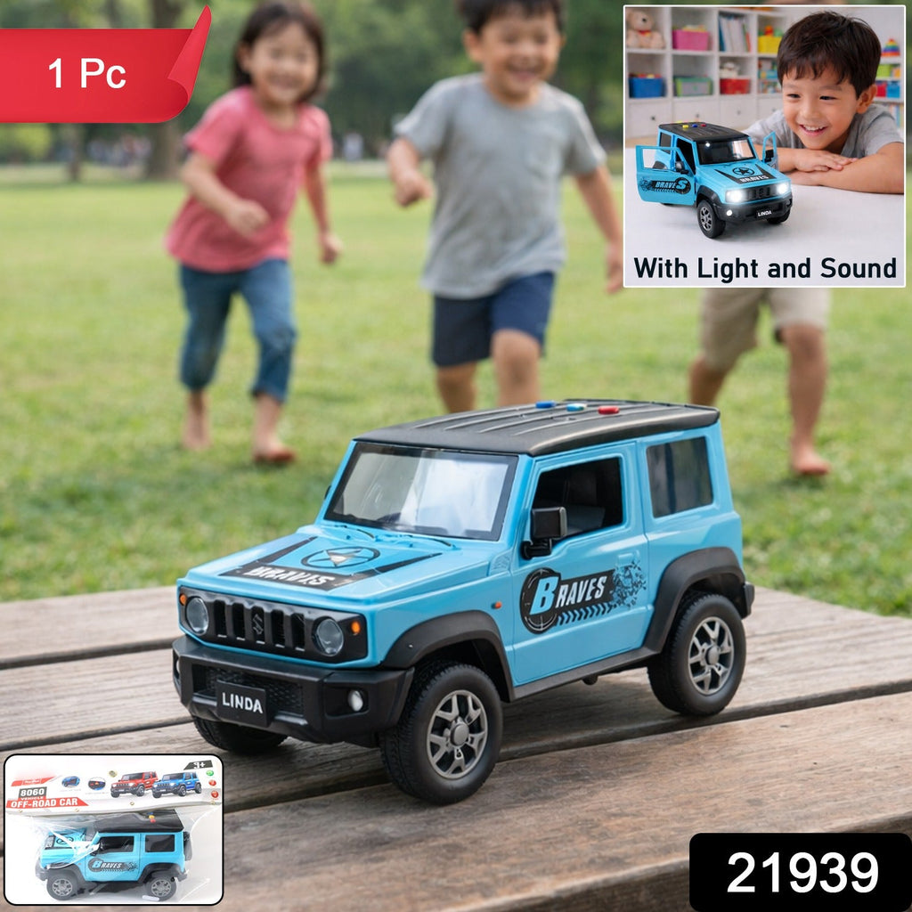 Rugged adventure toy car for kids with realistic off-road design
