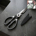 Multi-purpose 3 in 1 kitchen scissors with steel blades