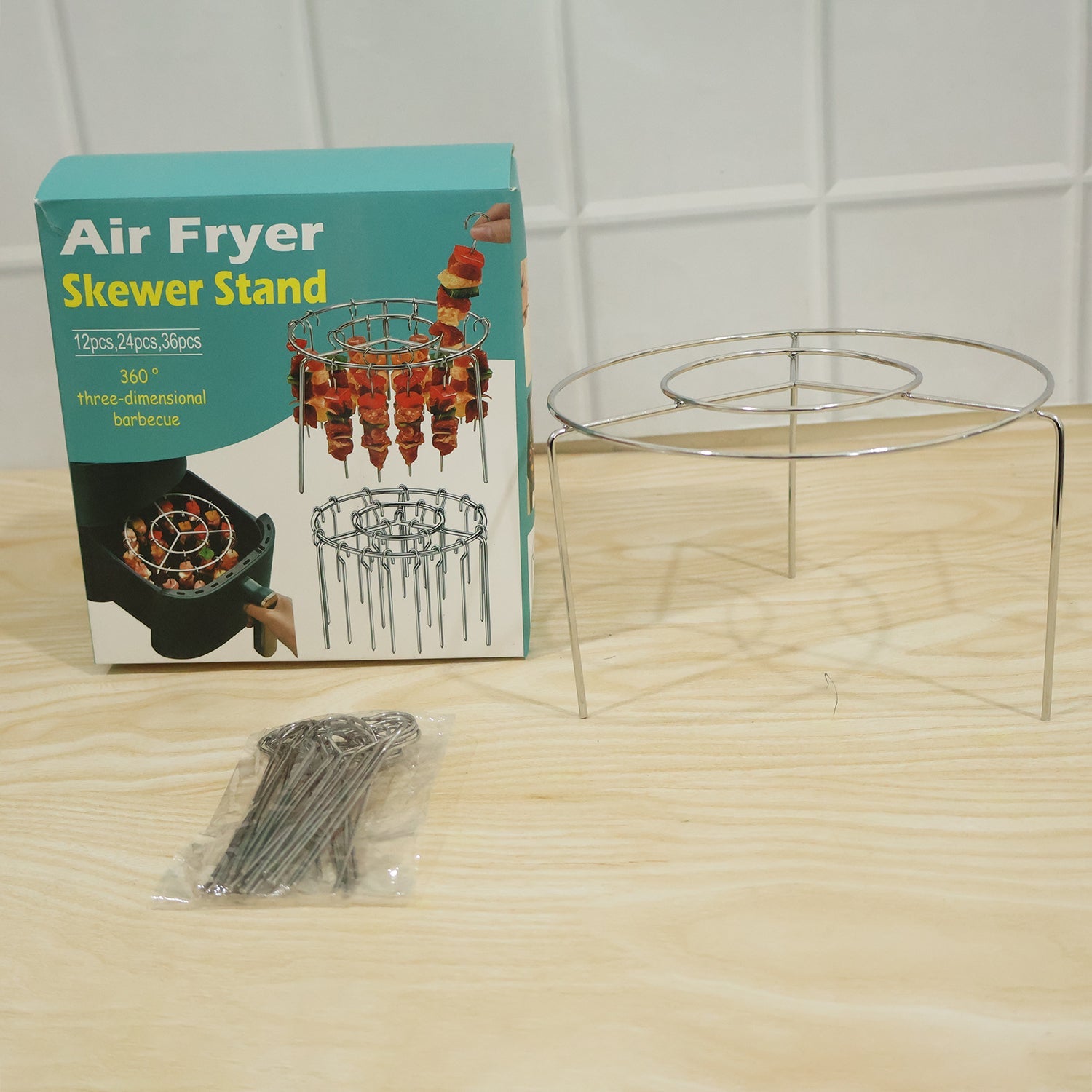 Durable kebab rack holder for home grilling