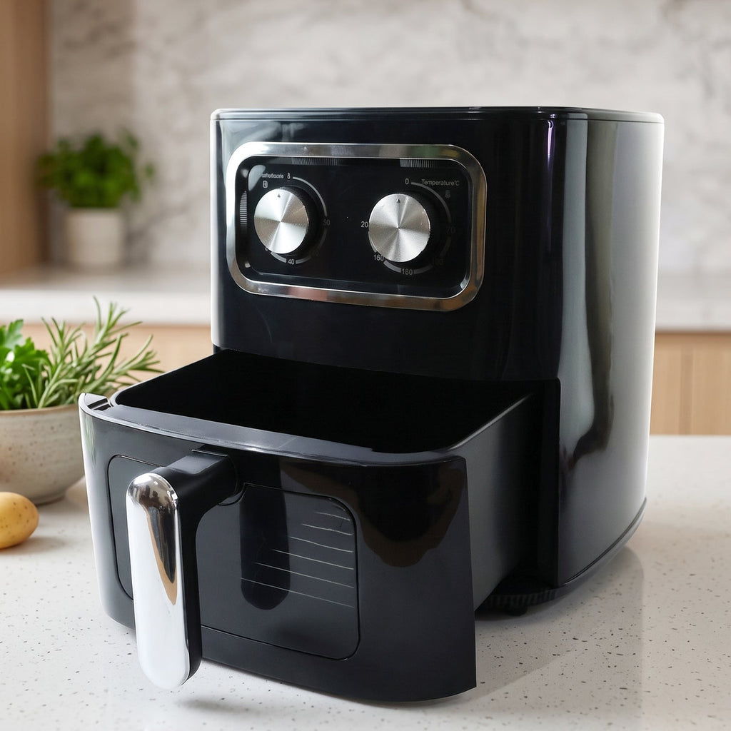 Countertop 15 litre air fryer with rotisserie and multi function cooking