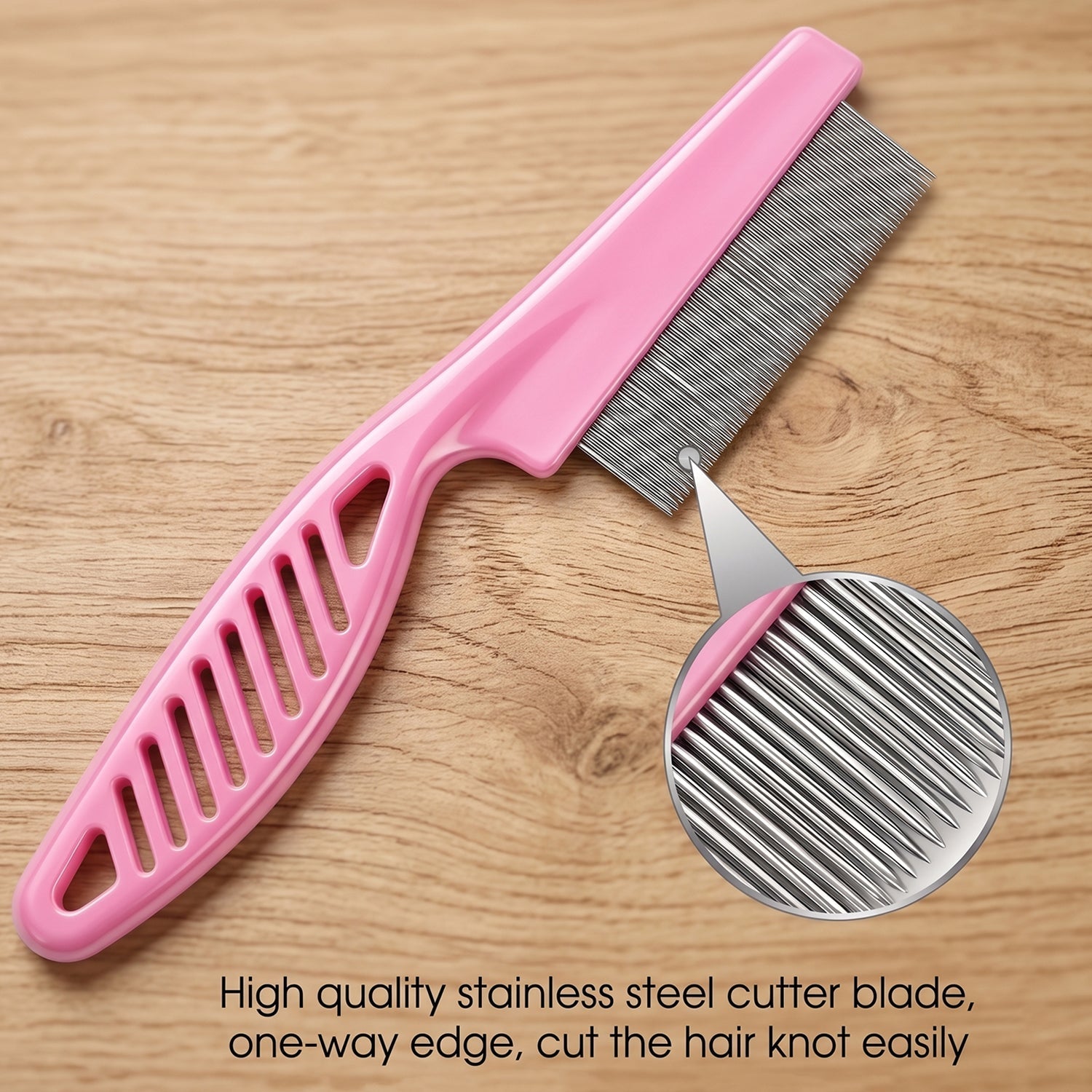 Dog Hair Remover Comb Pet Grooming Shedding Tool Fur Cleaning Brush (1 Pc)