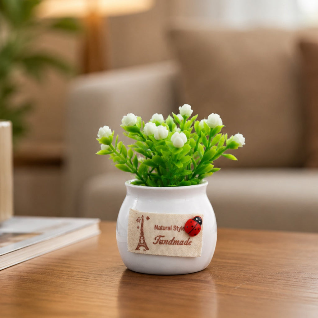Decorative fake plant with pot for home and office decor