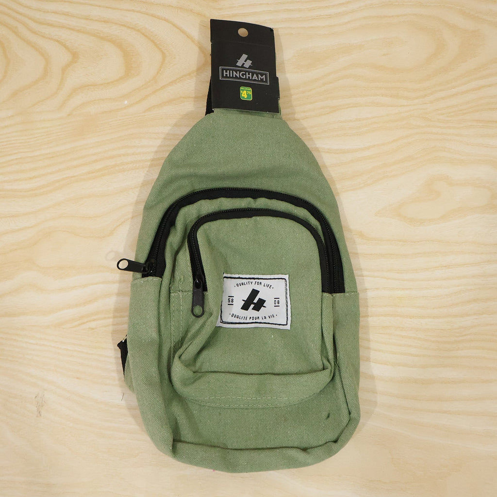 Men Multi Pocket Sling Crossbody Chest Bag Compact Canvas Bag (1 Pc)