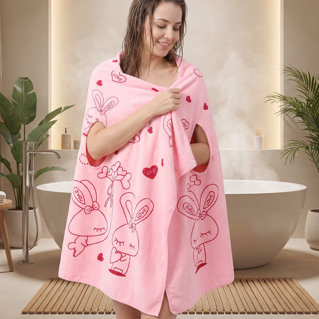 Comfortable towel dress wrap for home and hostel use