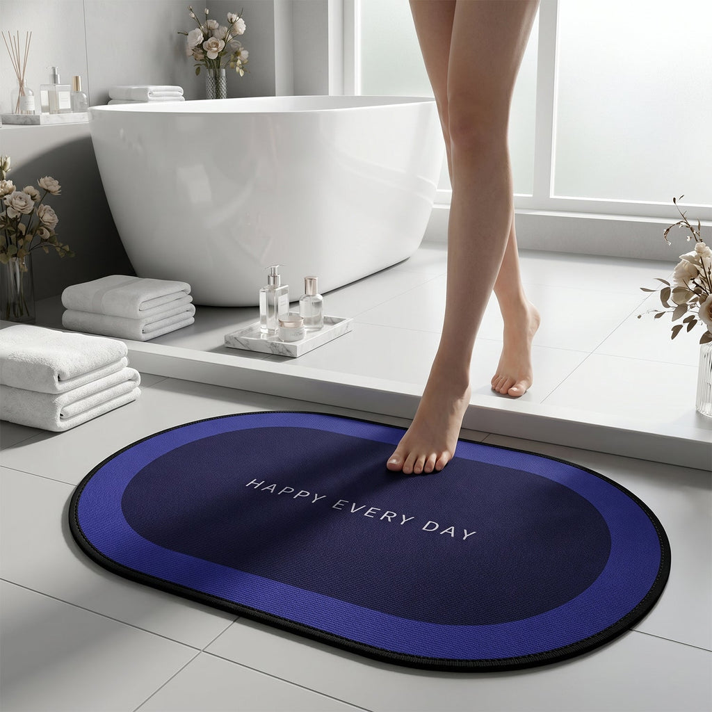 Slip resistant absorbent bath mat
