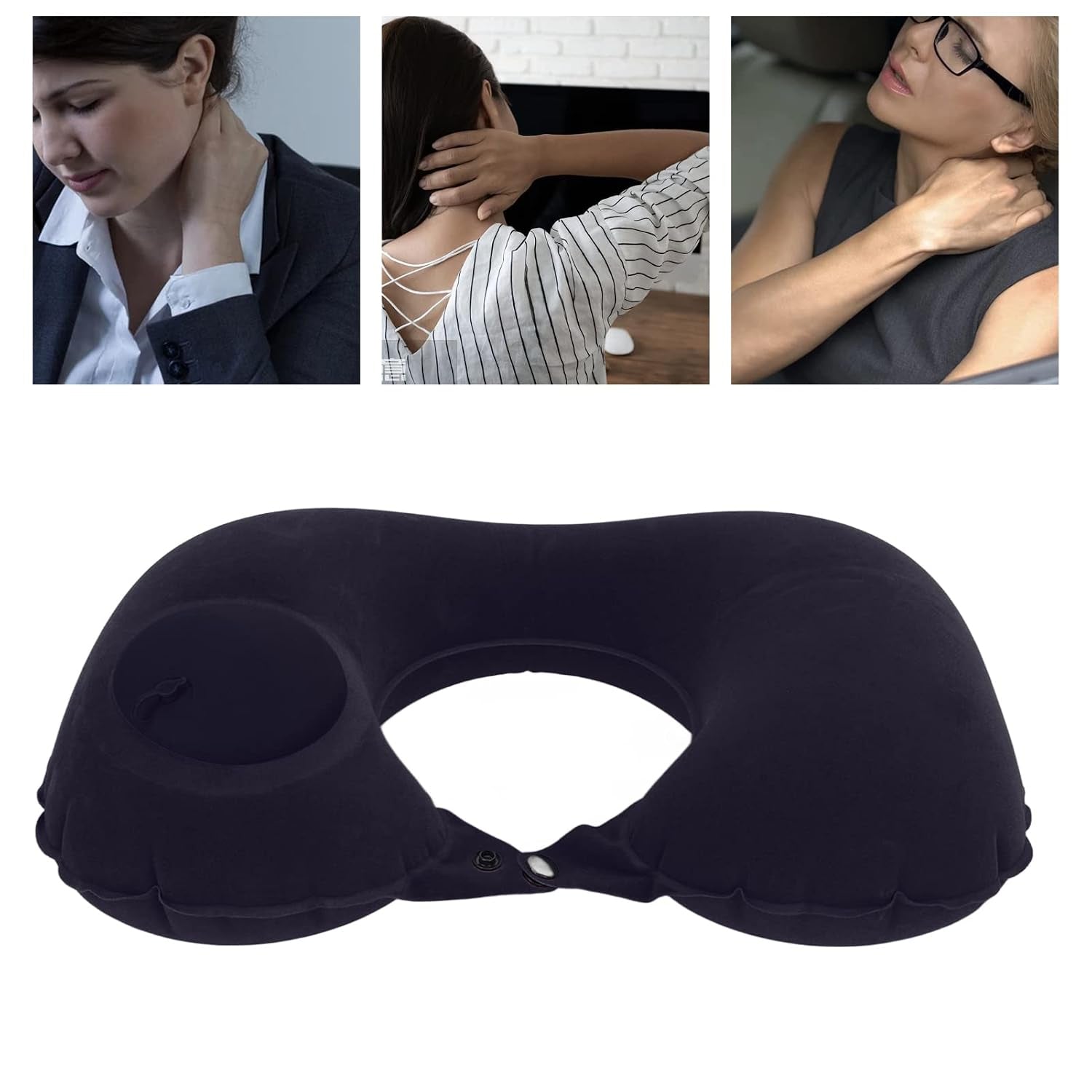 Neck pillow white bg