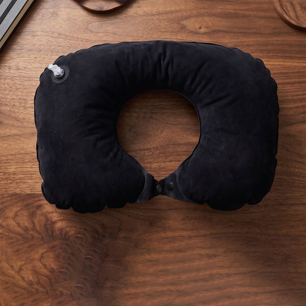 Travel neck pillow wearing use