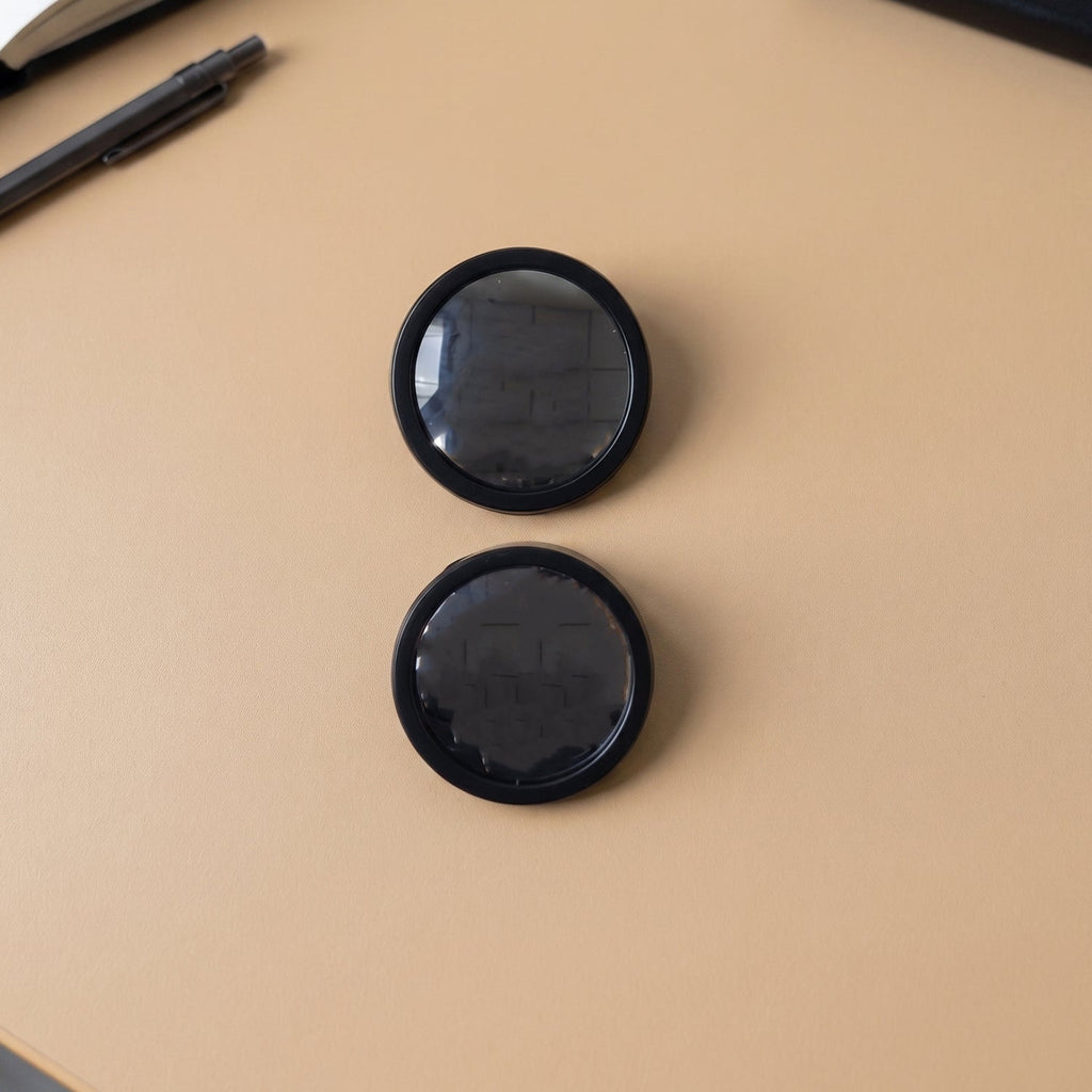 Close-up of 360° adjustable car blind spot mirror
