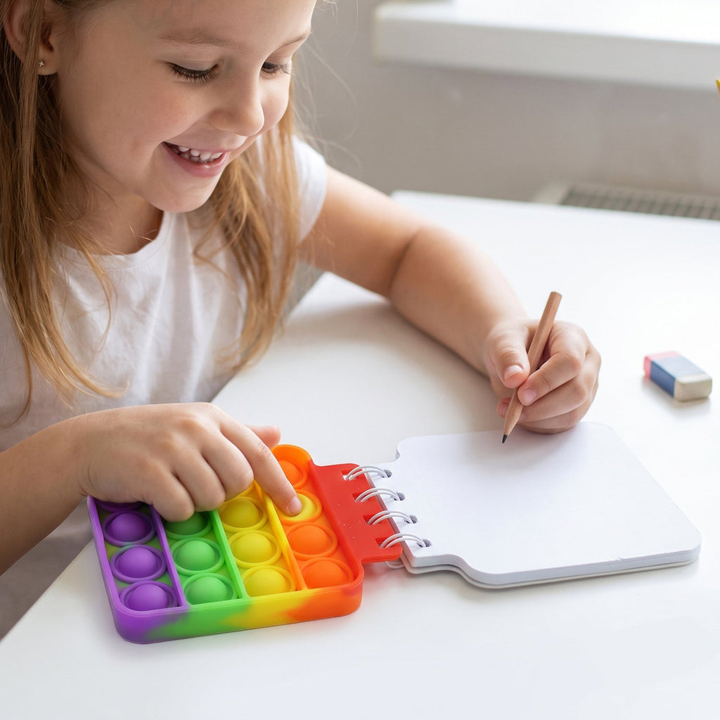 Rainbow silicone pop it cover