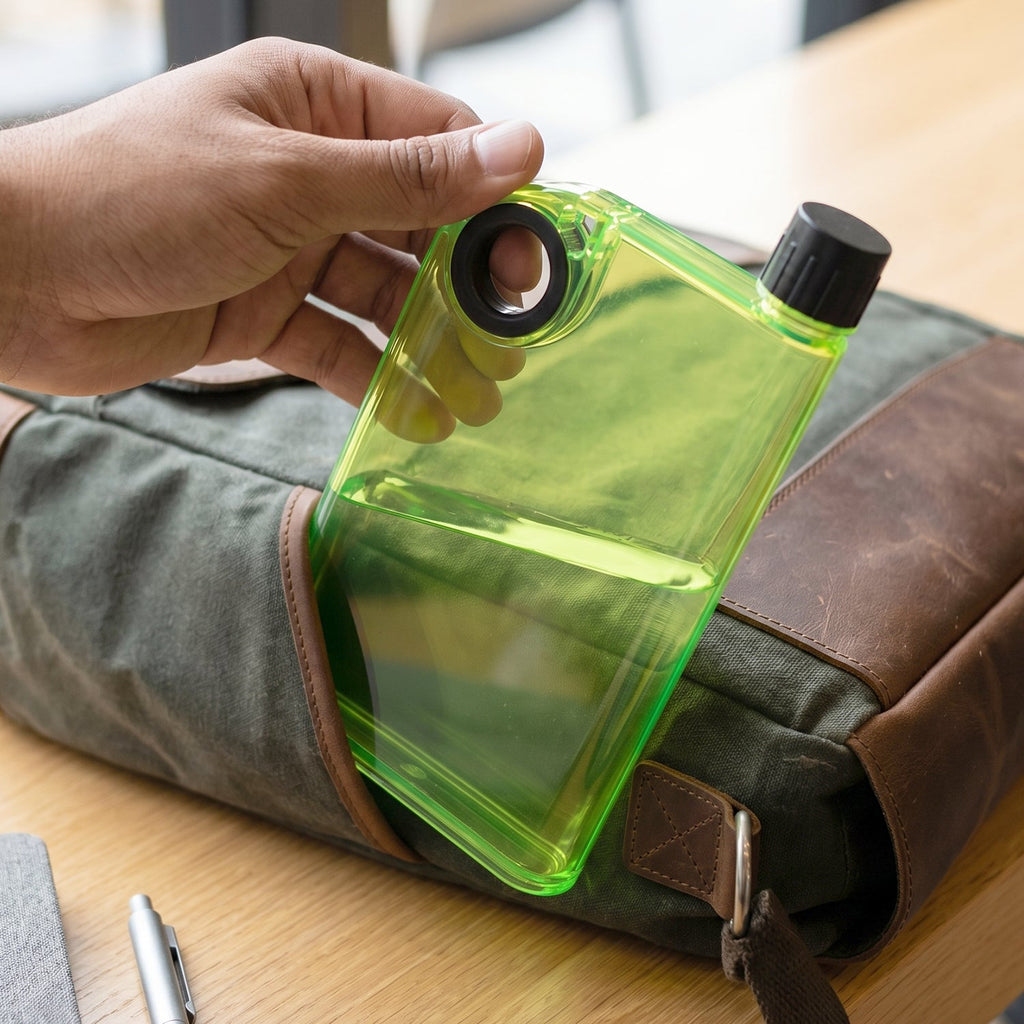 Notebook shape bottle detail