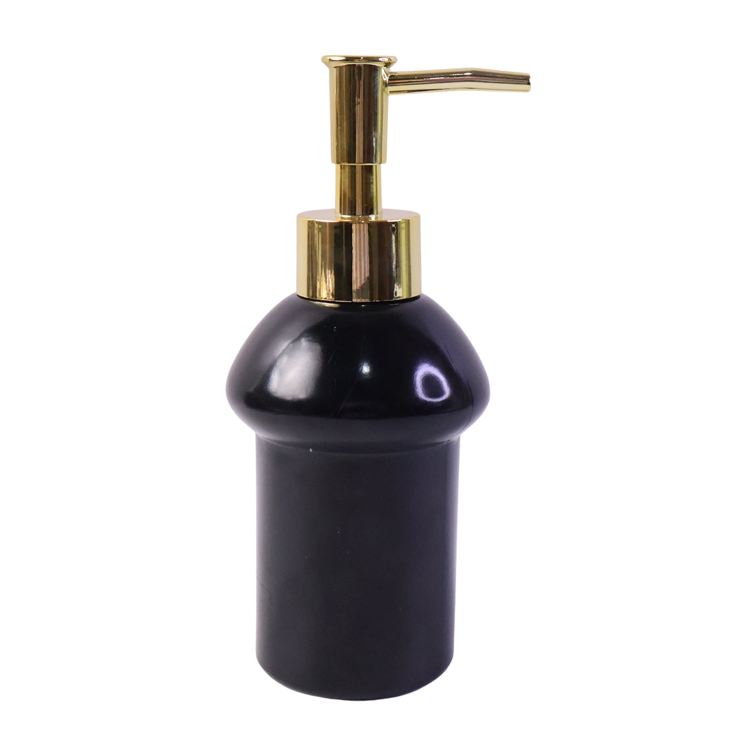 Reusable liquid soap bottle with press pump for sinks