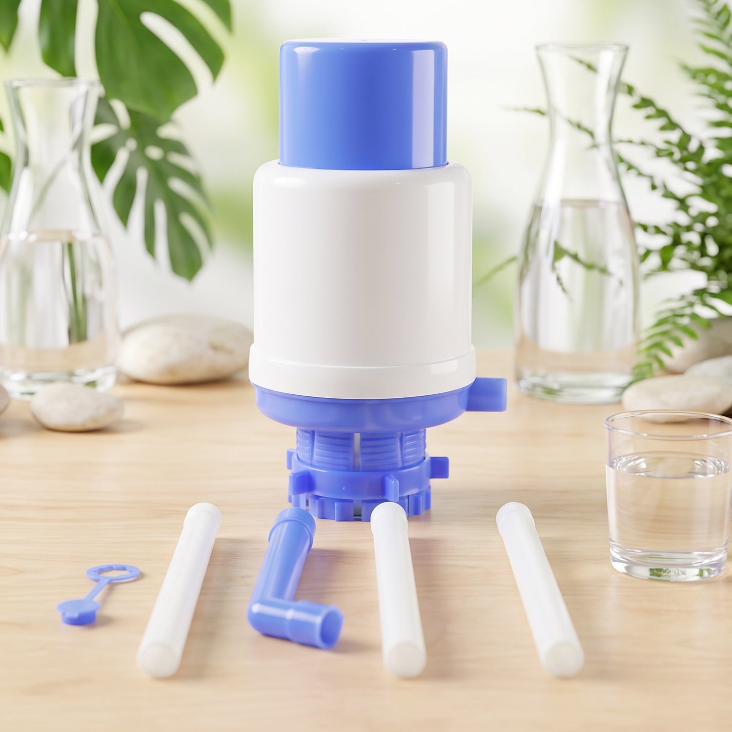 Hand press pump front view