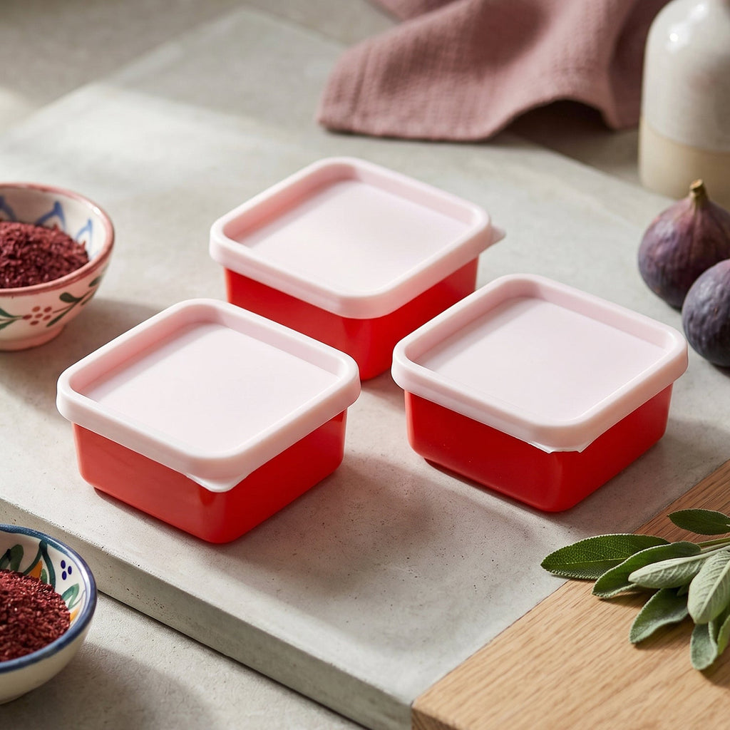 Kitchen container set for storing dry fruits, vegetables, and leftovers