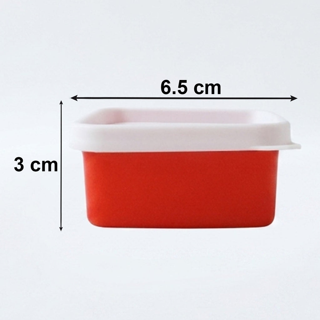 Plastic box with lid suitable for spice and dry fruit storage