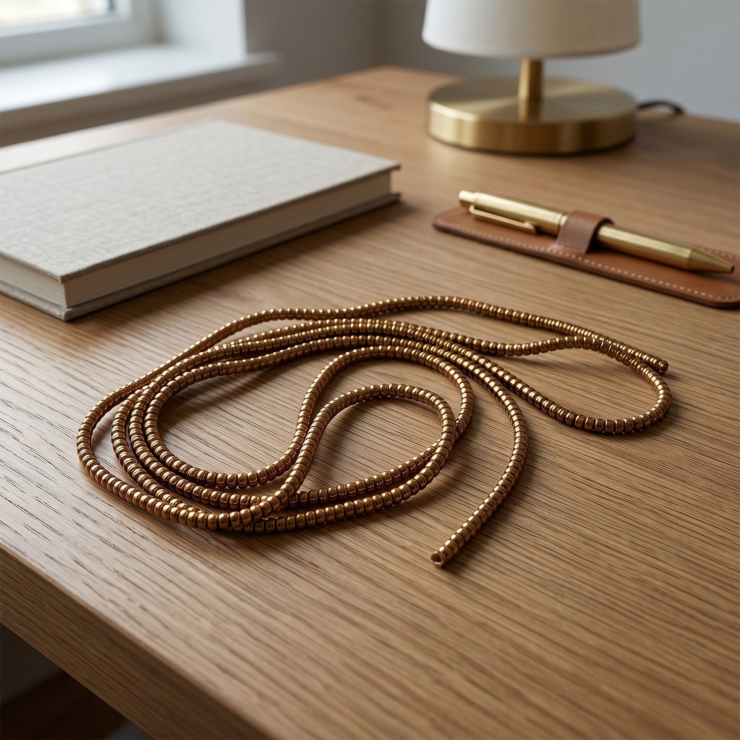 Spiral cable protector sleeve in brown, offering reliable wire protection.
