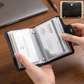 Slim PU leather pocket card holder wallet