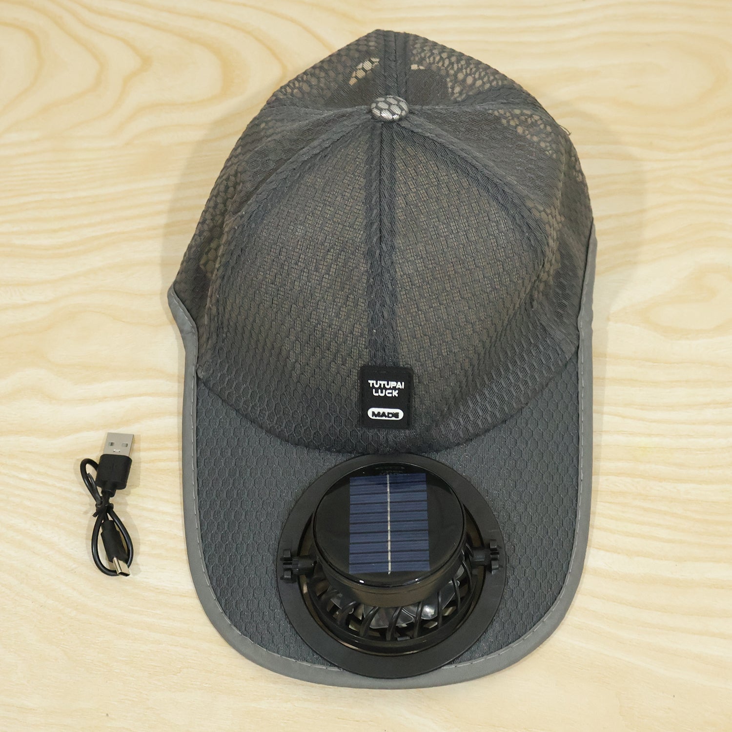 Sun hat with rechargeable cooling fan for men and women