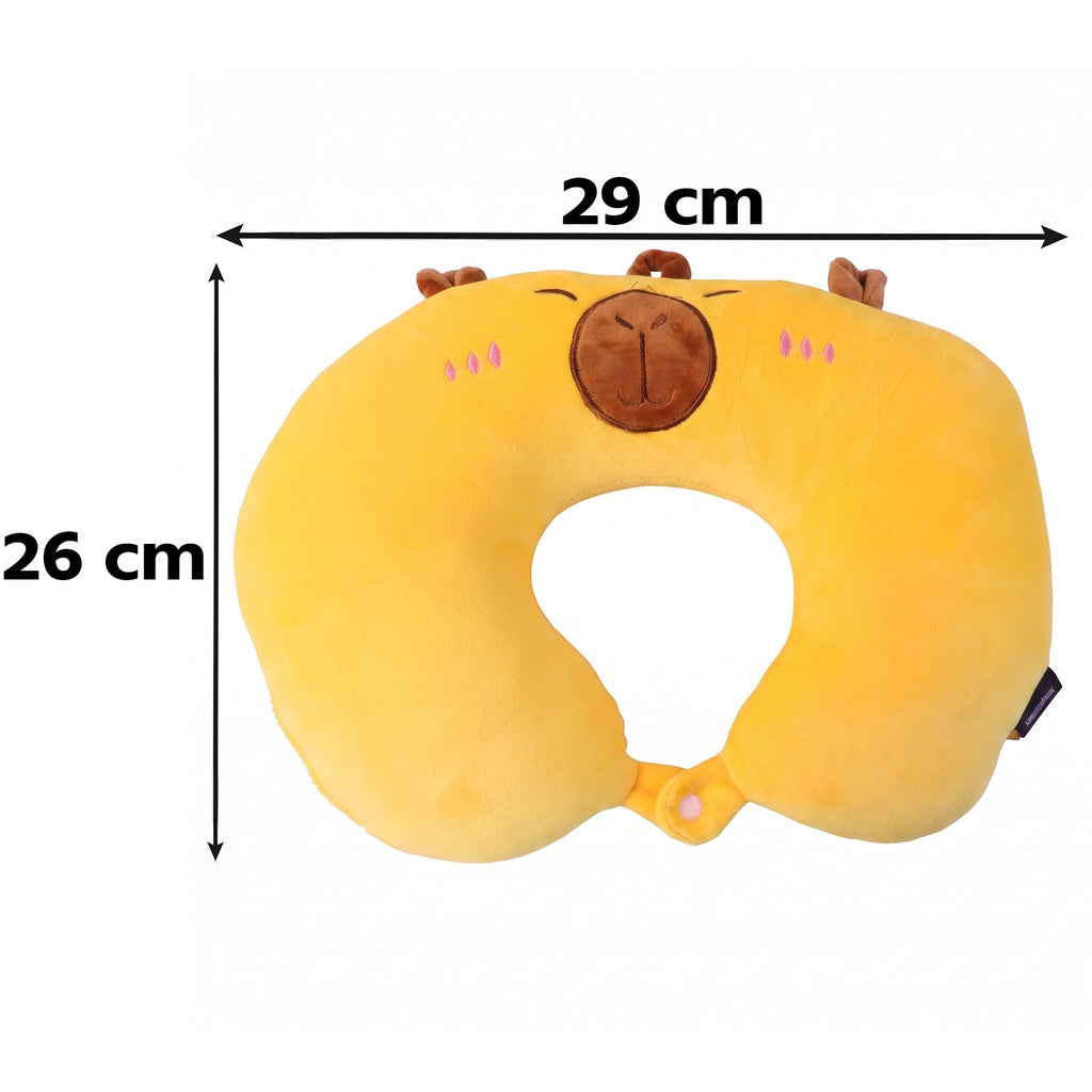 Comfortable plush U shape pillow for long trips