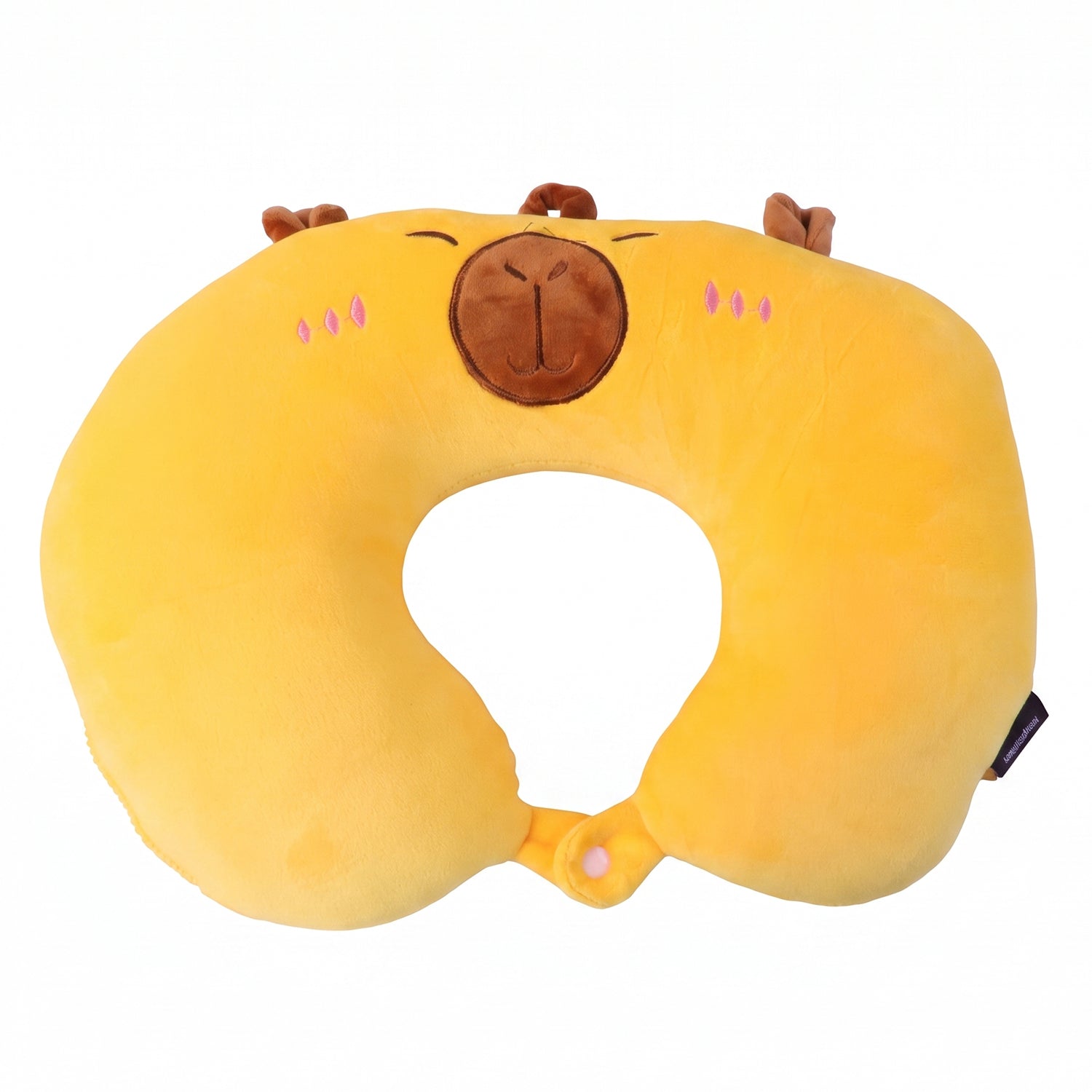 Adorable capybara design neck pillow for kids and adults