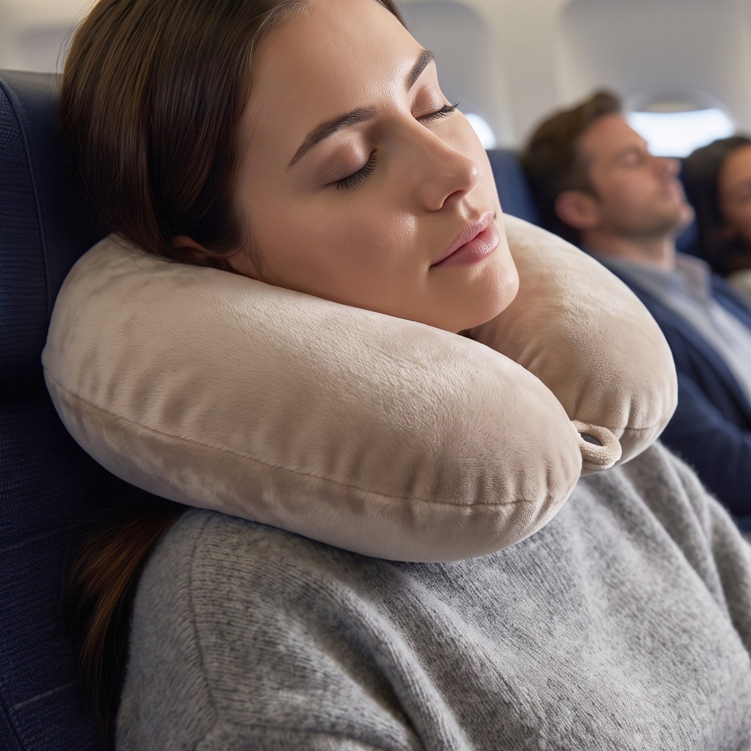 Ergonomic neck rest pillow for long journeys and office naps