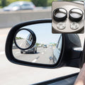 Round Blind Spot Mirror Wide Angle Rear View for Car 360 Degree (2 Pc Set)