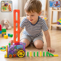 Automatic Domino Laying Train Engine Toy with Light and Music for Kids (1 Pc) product image