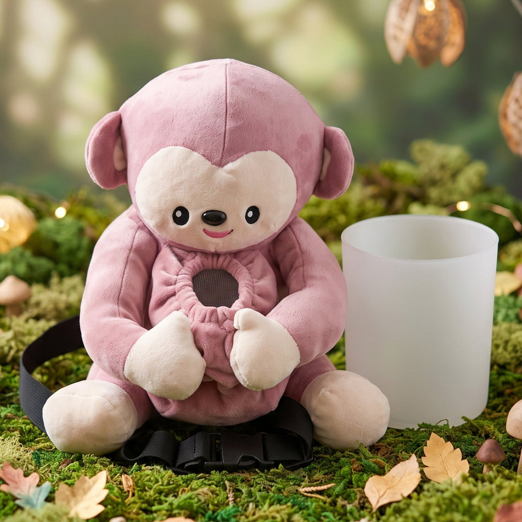Cute car waste bin and tissue holder for dashboard or seat back