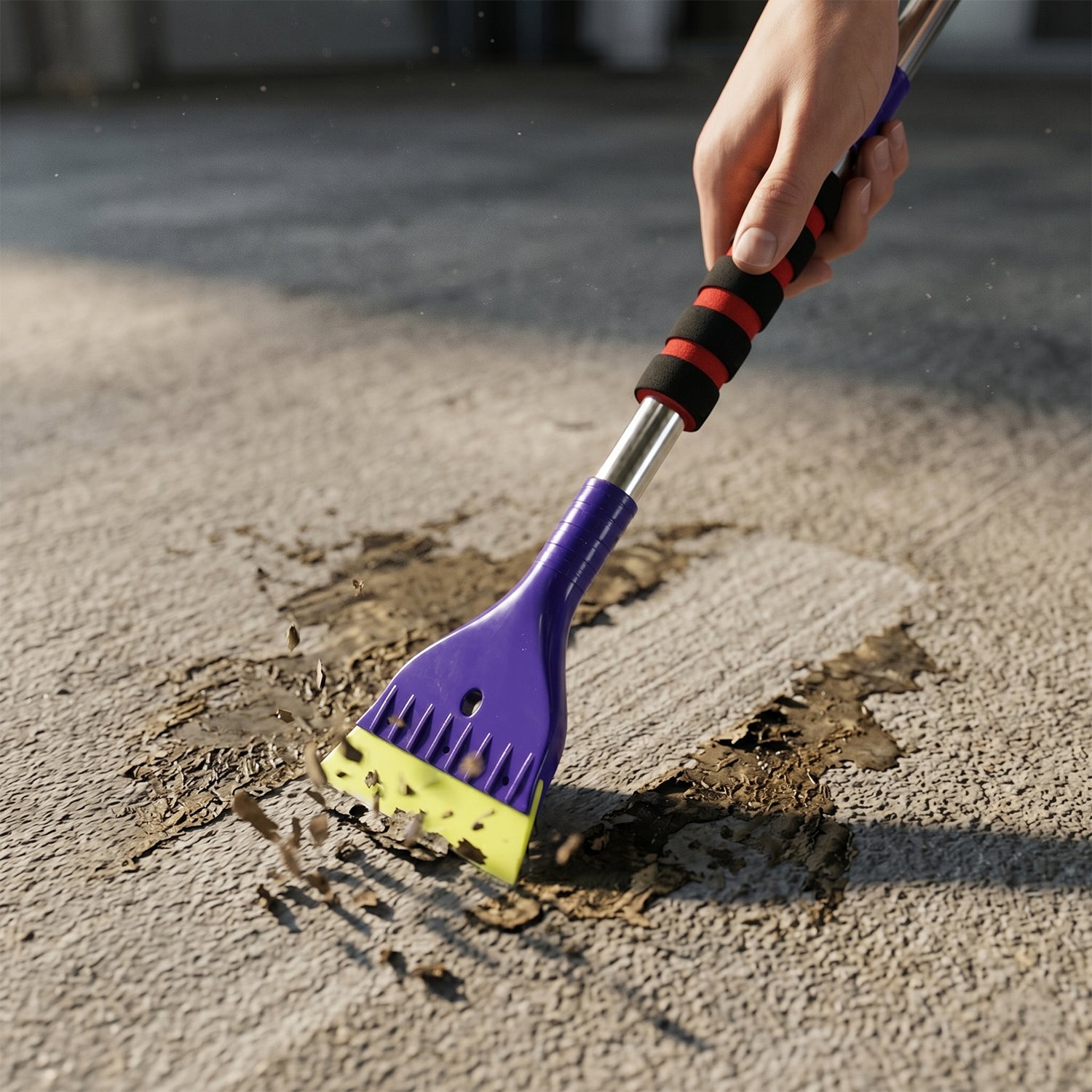 Long-handled cleaning brush suitable for hard-to-reach areas home improvement