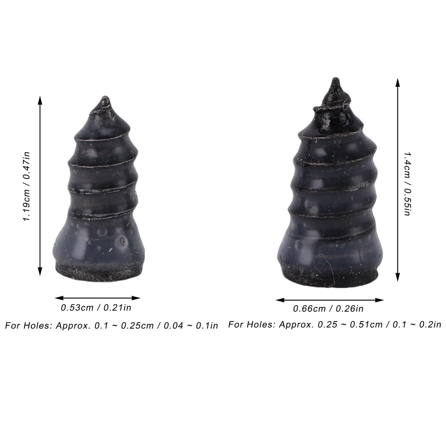 Size of tire repair nail for cars and bikes