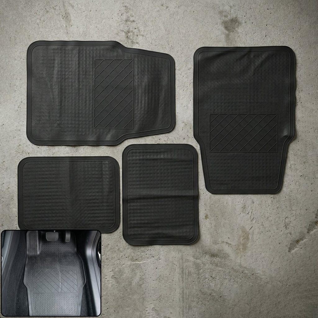 Universal heavy-duty rubber car foot mats for all models