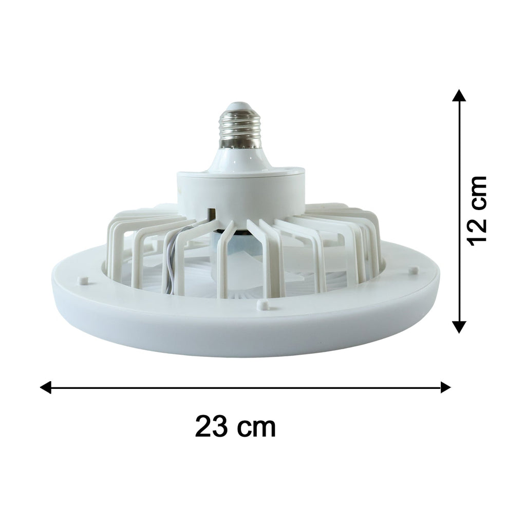 Foldable blade ceiling fan with LED lamp and remote control
