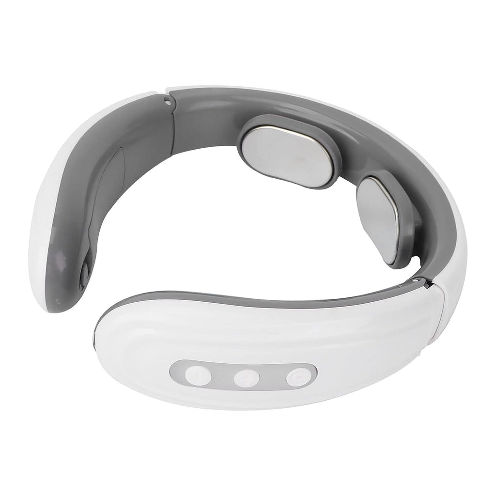 Wireless cervical massager with heat and pulse for neck relaxation
