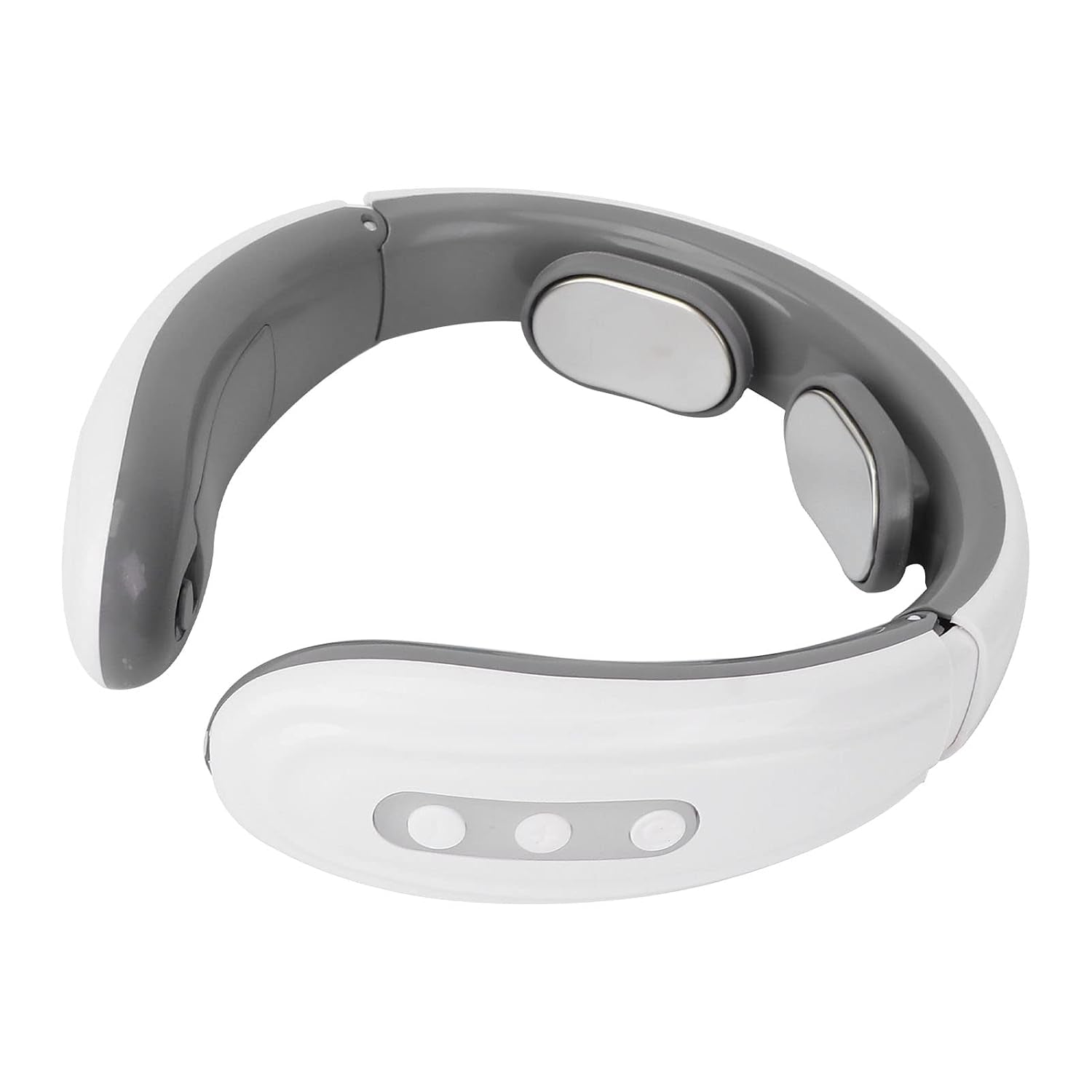 Wireless cervical massager with heat and pulse for neck relaxation