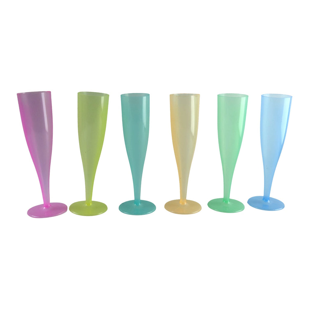 Durable plastic stemware set for weddings, parties and gatherings