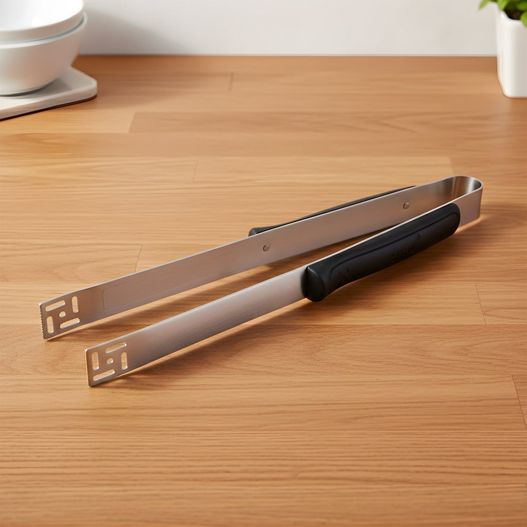 Ergonomic handle of stainless steel chimta for safe food handling