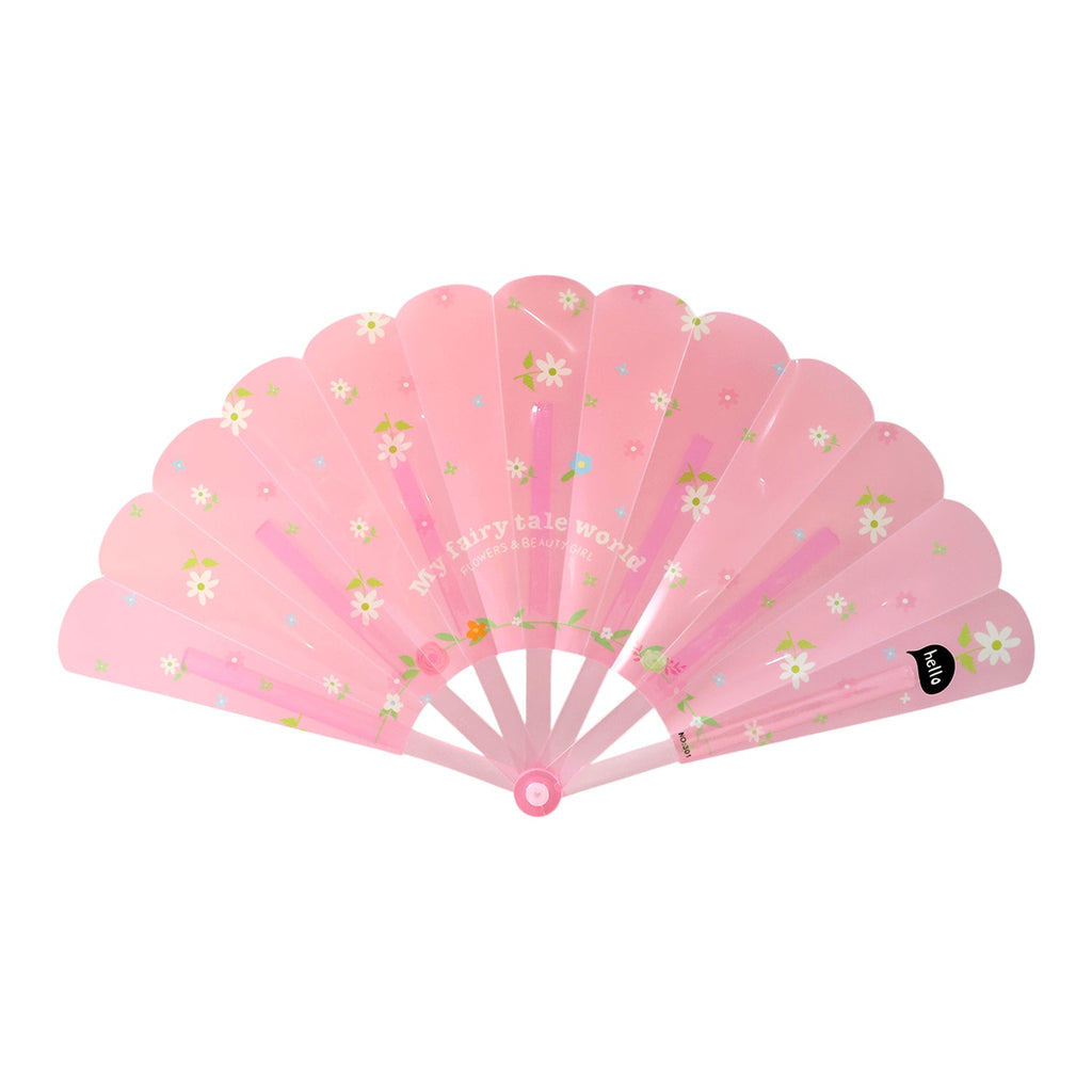 Graceful one flick folding action of the ladies hand fan