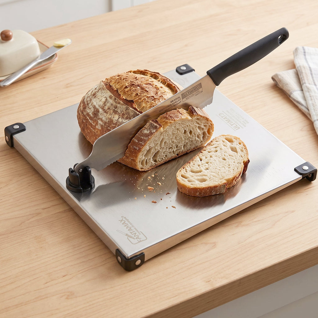 Stainless Steel 2 in 1 Cut and Chop Board with Knife and Sharpener (1 Set) view 4