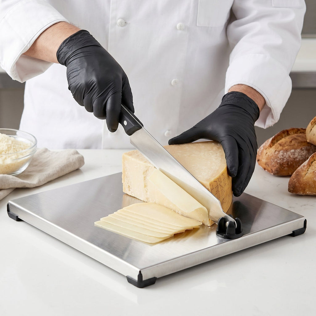 Stainless Steel 2 In 1 Cutting and Chopping Board with Built In Knife (1 Set) view 4