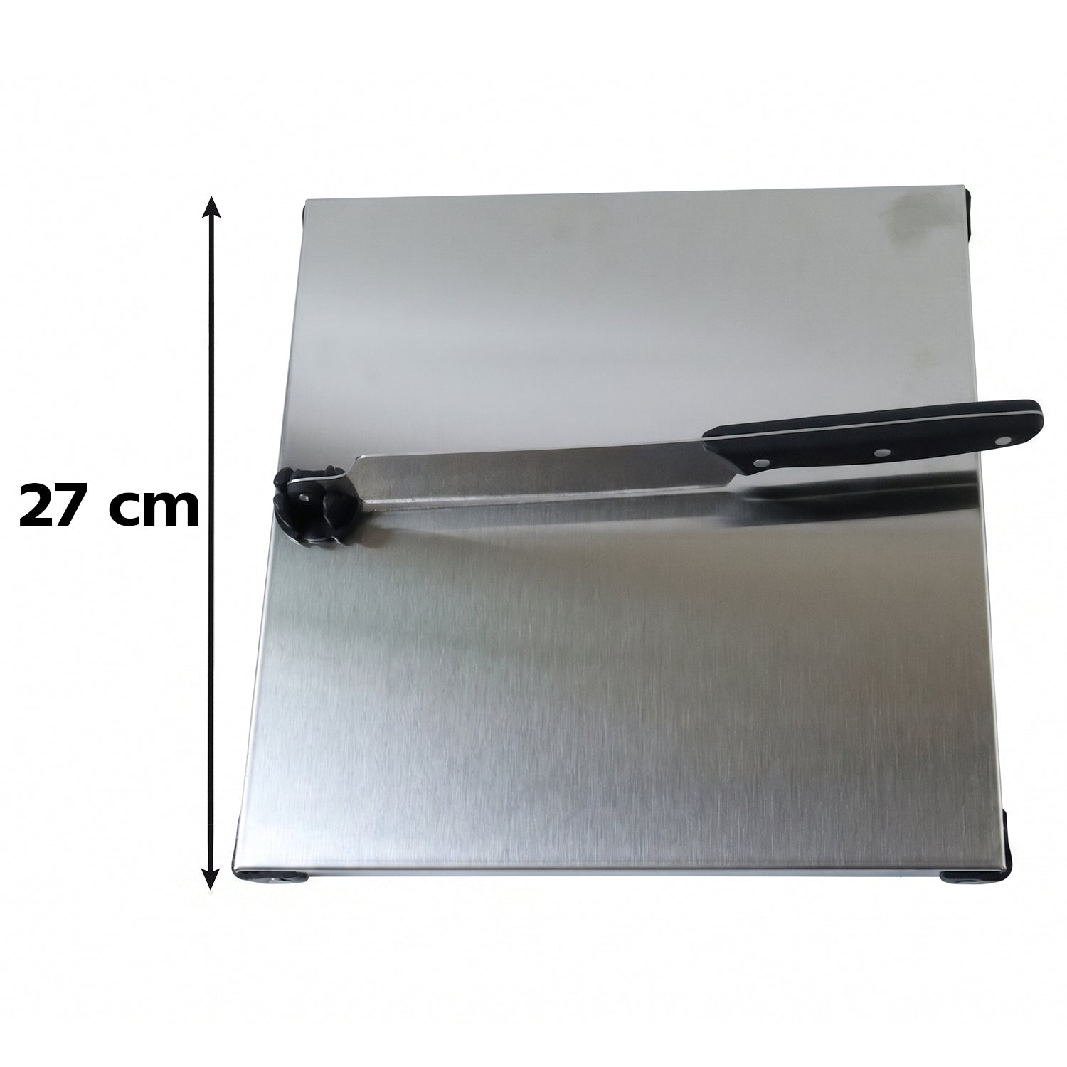 Stainless Steel 2 In 1 Cutting and Chopping Board with Built In Knife (1 Set) view 6