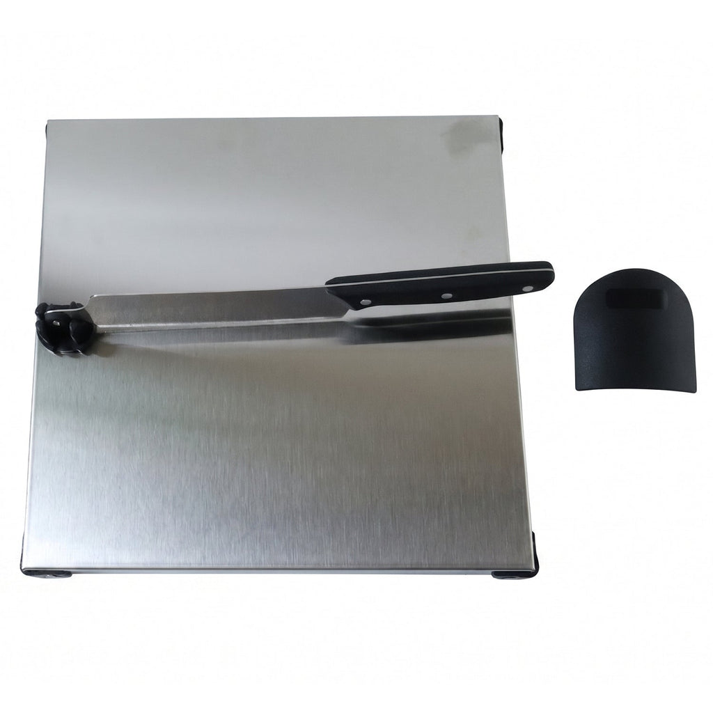 Stainless Steel 2 In 1 Cutting and Chopping Board with Built In Knife (1 Set) view 5