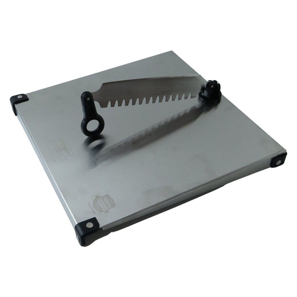 Stainless Steel 2 in 1 Cutting and Chopping Board with Knife for Kitchen (1 Pc) view 5