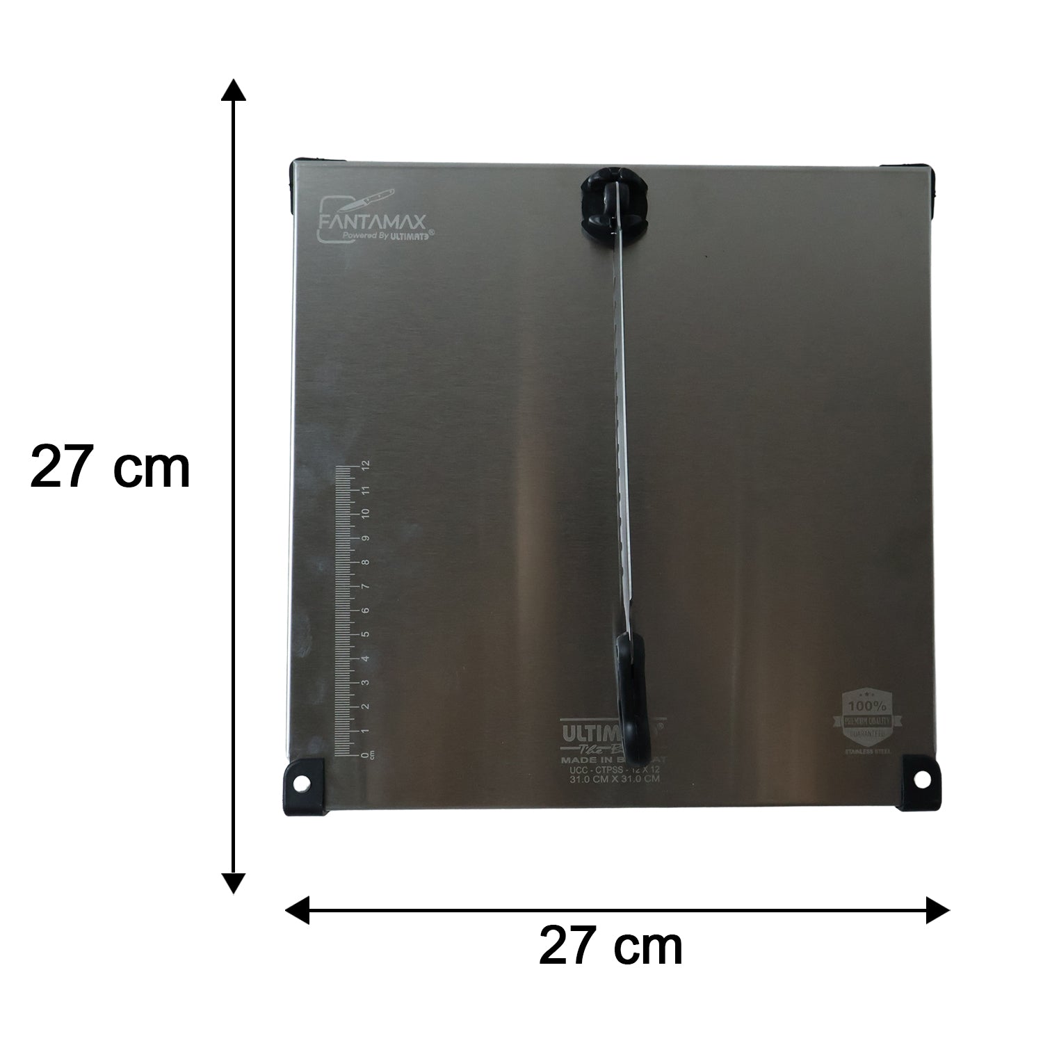 Stainless Steel 2 in 1 Cutting and Chopping Board with Knife for Kitchen (1 Pc) view 6