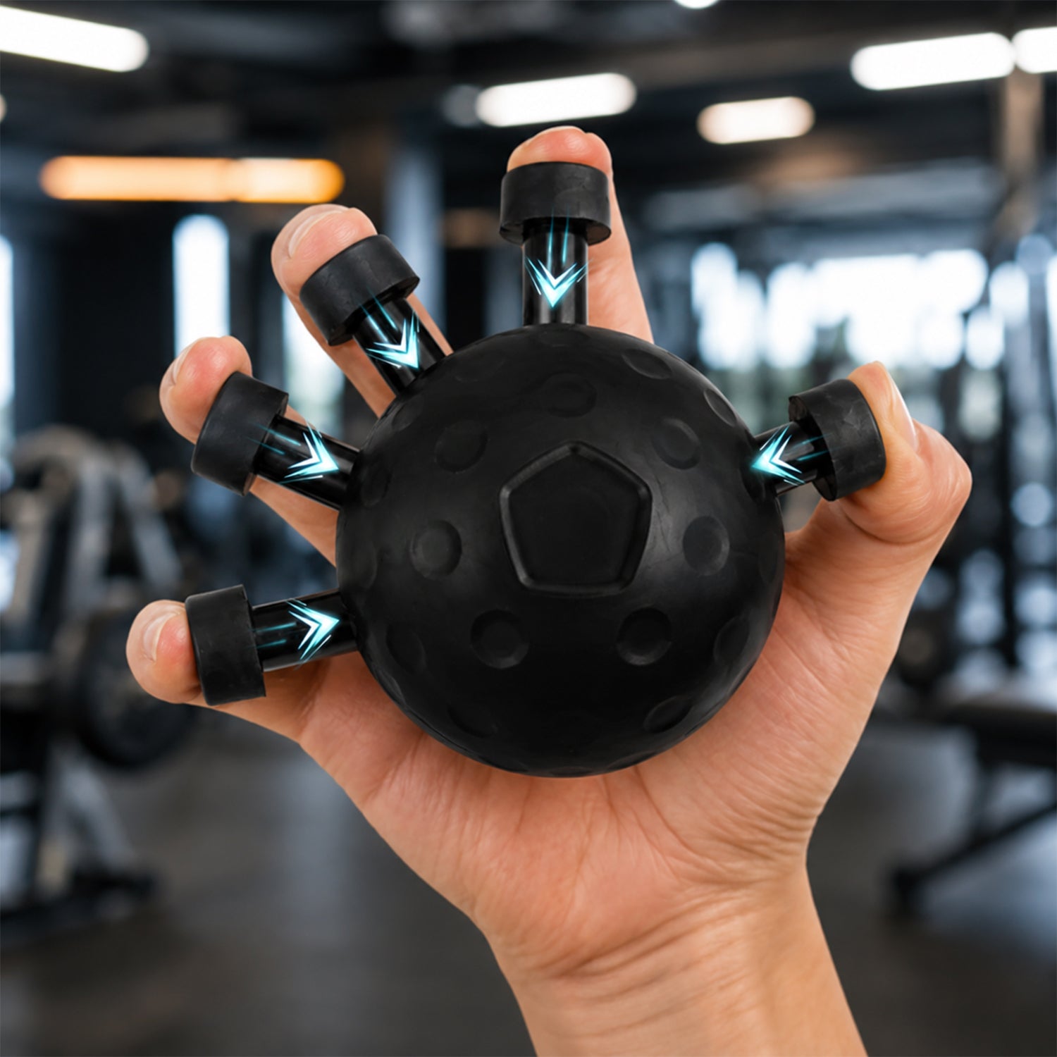 Hand exerciser ball for grip strength and rehabilitation