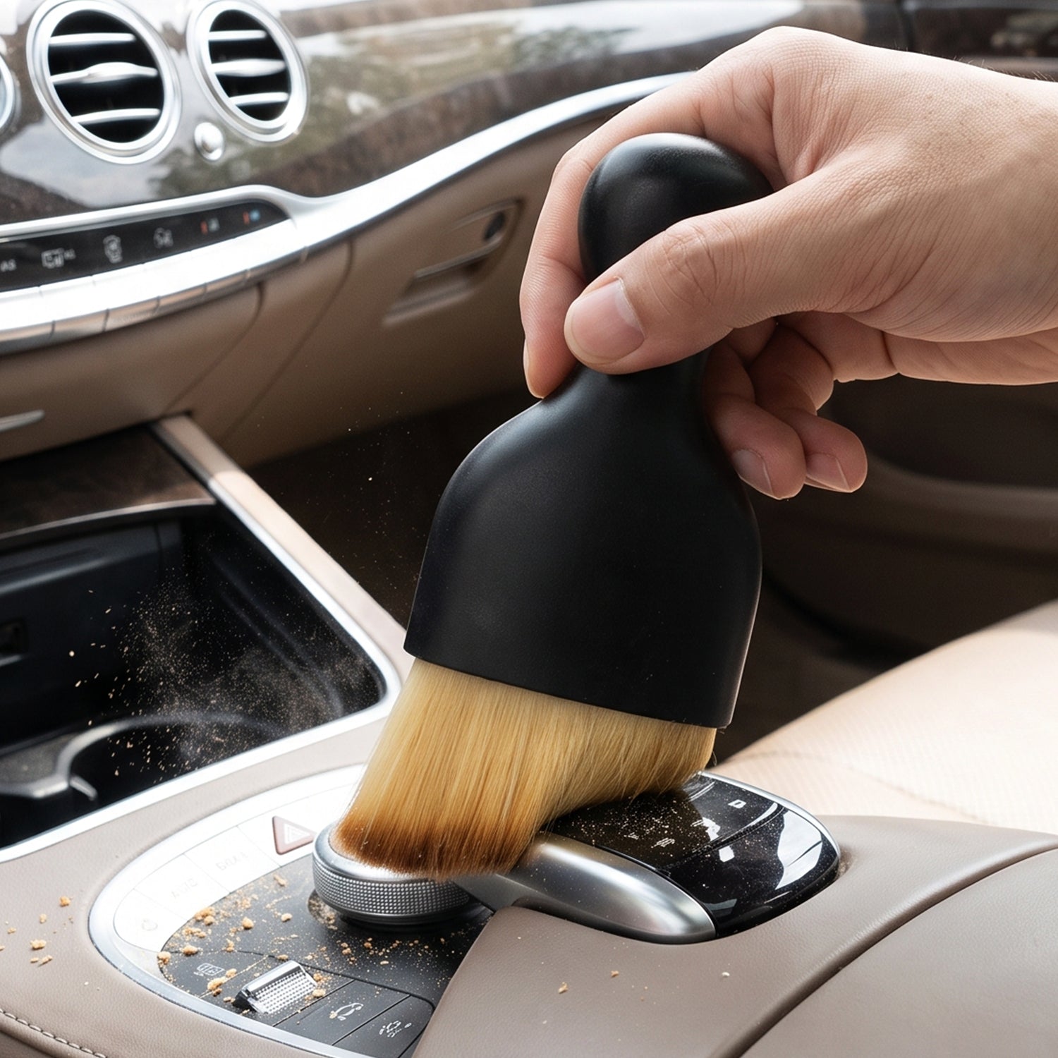Mini Soft Car Interior Cleaning Brush – Gentle & Effective Dust Removal