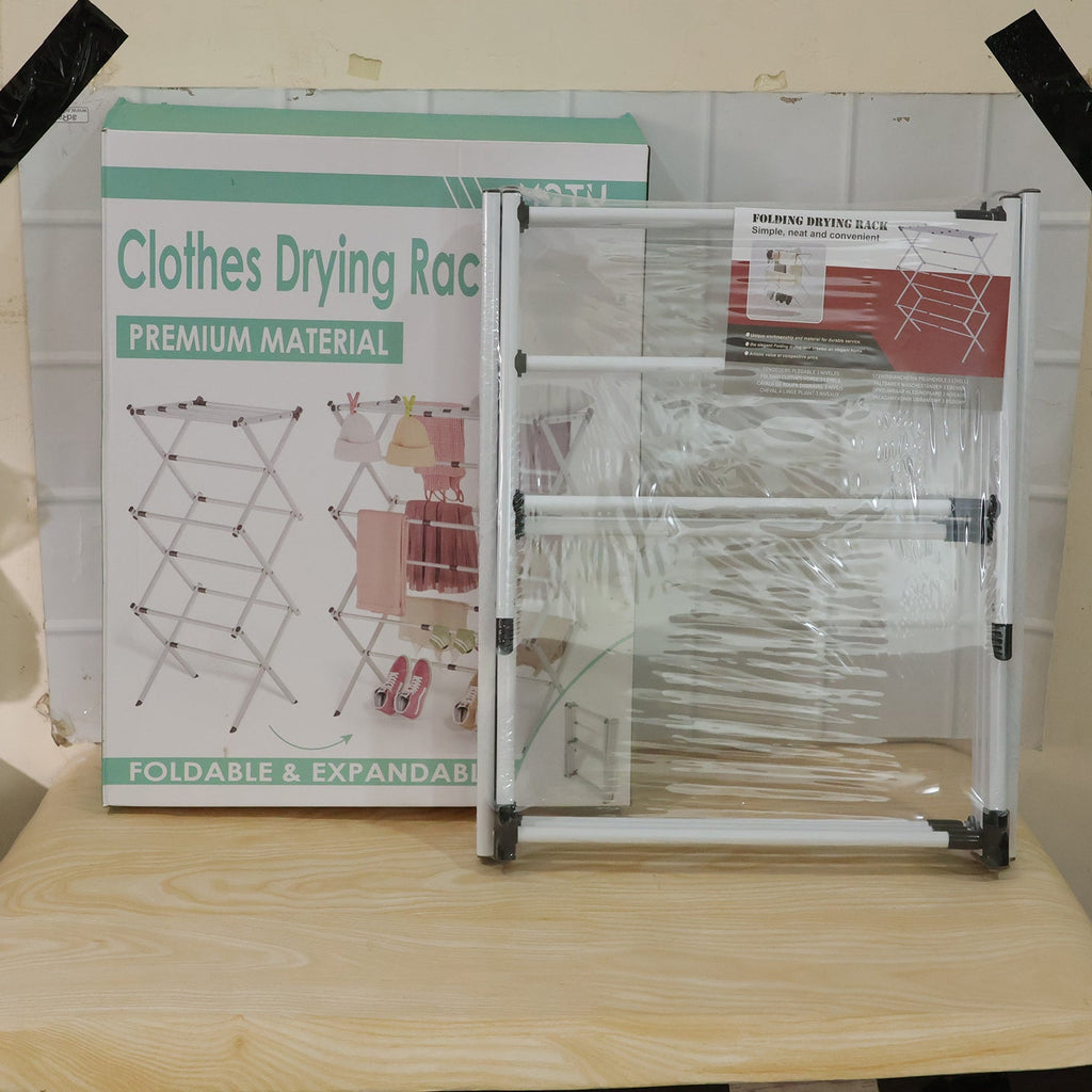 Sturdy portable clothes drying stand for efficient home laundry