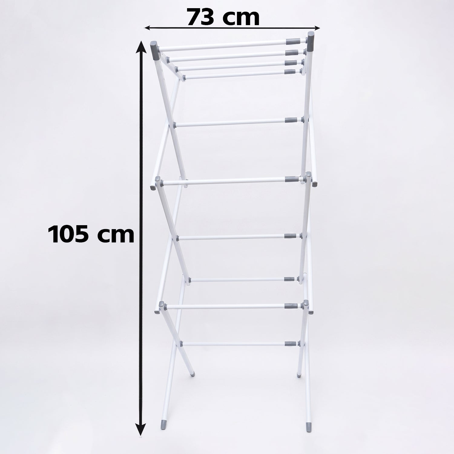 3 Tier Folding Clothes Drying Rack Laundry Cloth Dryer Stand for Balcony (1 Set) view 6