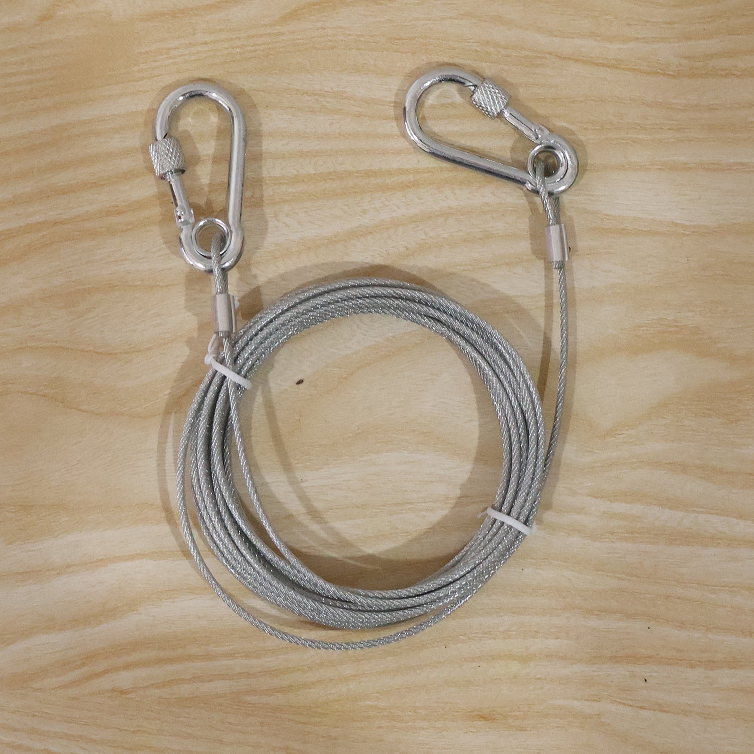 Steel wire rope clothesline use