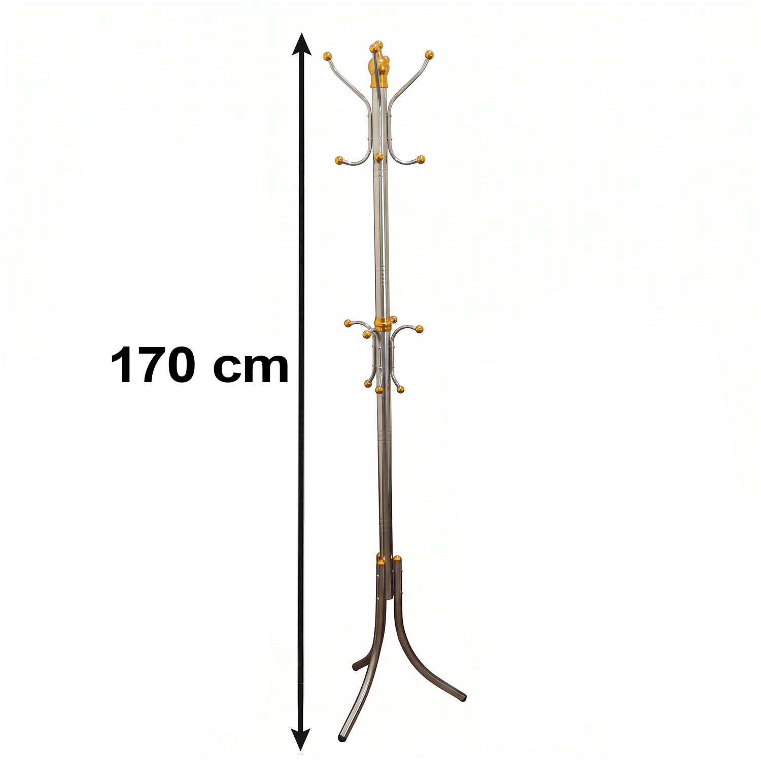 Multi Hook Metal Cloth Hanger Stand for Clothes Organisation at Home (1 Pc)