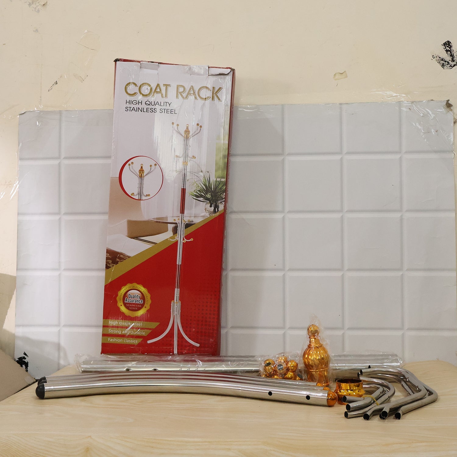 Metal coat rack stand 1 pc